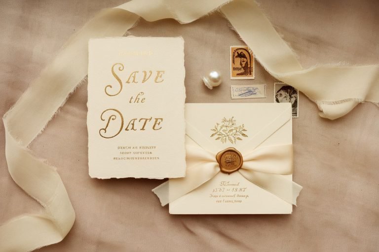 Old Money Save the Date Ideas