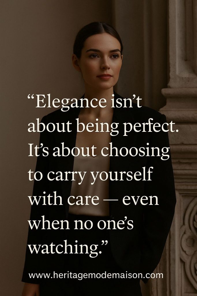 habits of classy elegant women