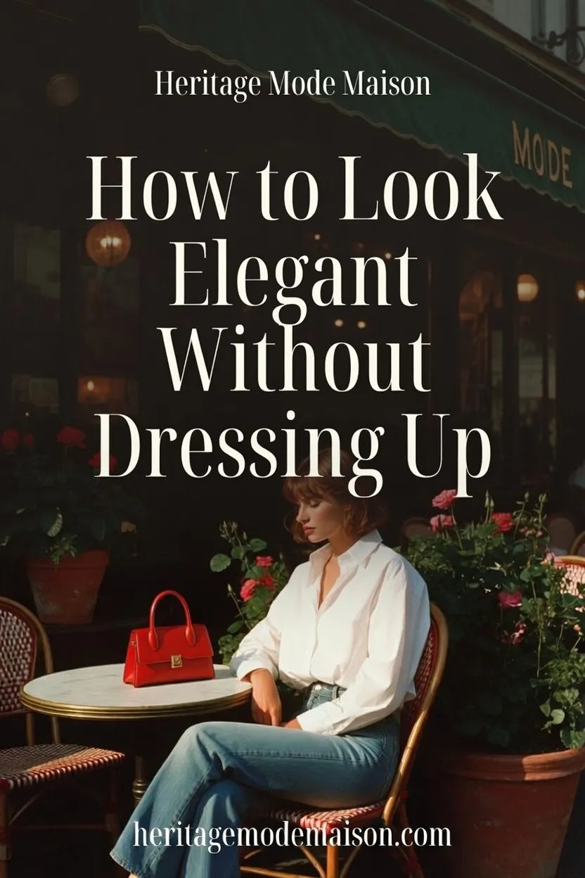 How to Look Elegant Without Dressing Up