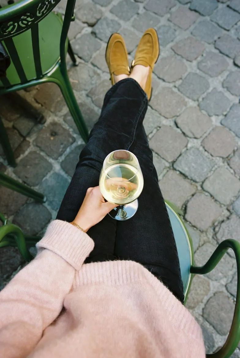 Black Skinny Jeans and a Blush Pink Sweater