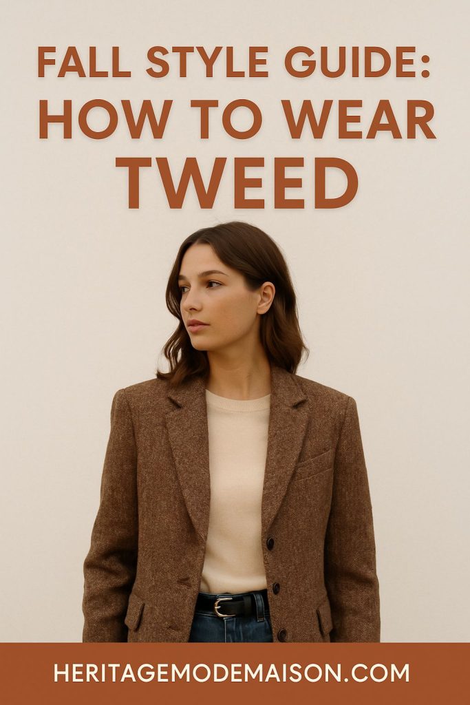 how to wear tweed