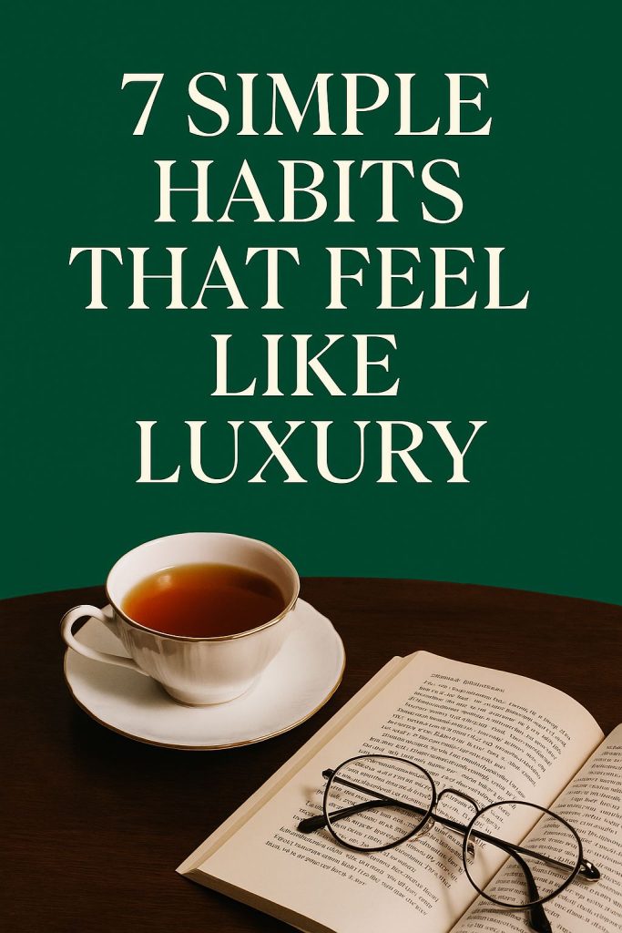 7 weekend habits that feel luxurious