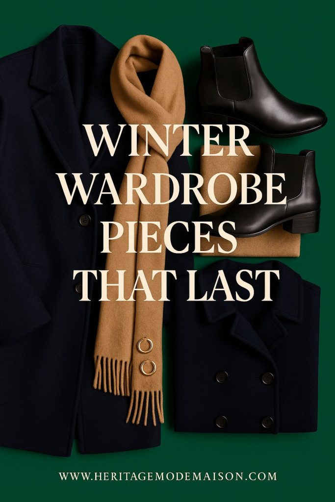 old money winter capsule wardrobe