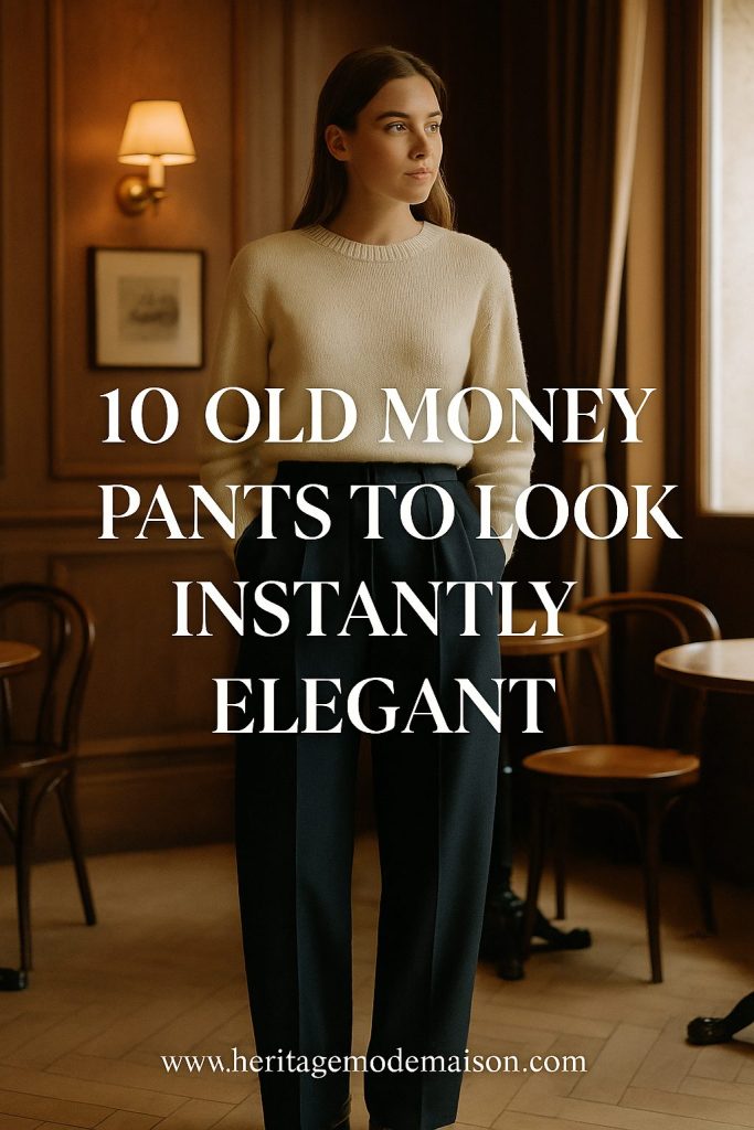 old money pants