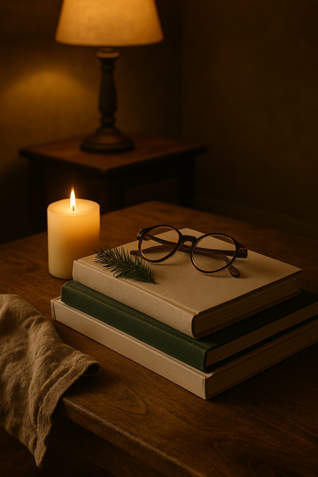 Curated stack of coffee table books with a ceramic cup for Elegant Gifts for the Home Lover.