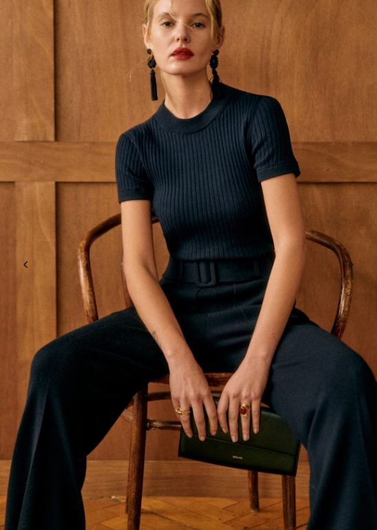 Graceful blue midi dress styled for What to Wear When Meeting His Family, calm, thoughtful, and welcoming first impression outfit