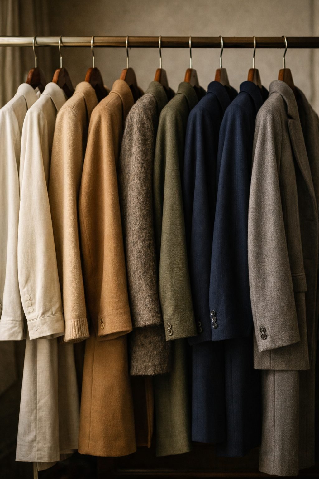 Elegant Women Refresh Their Style Each New Season by shifting tones in a classic wardrobe of ivory, camel, navy, and gray