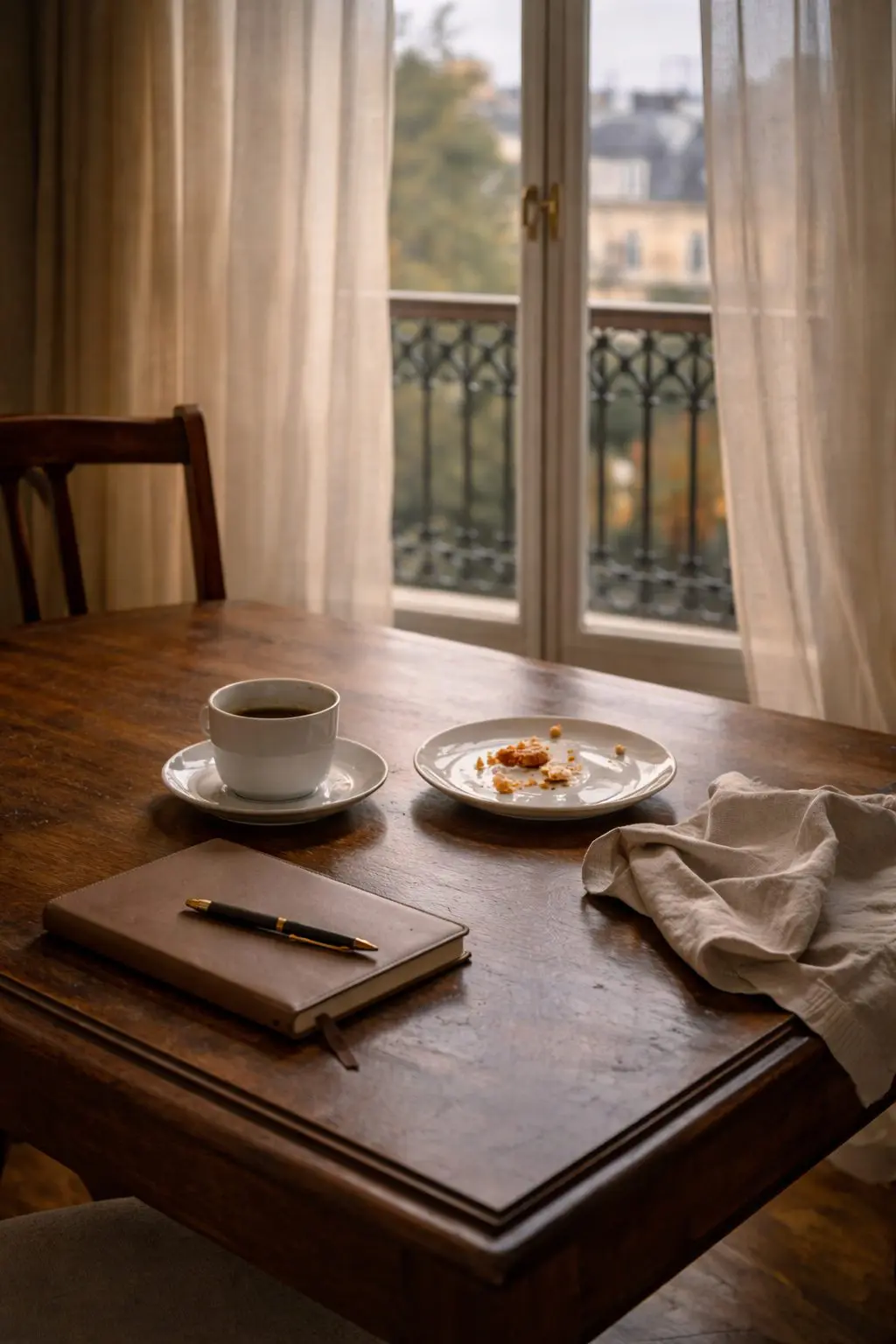 Early morning light in a European apartment, calm routine and rhythm setting the tone for Old Money Habits to Start in 2026.
