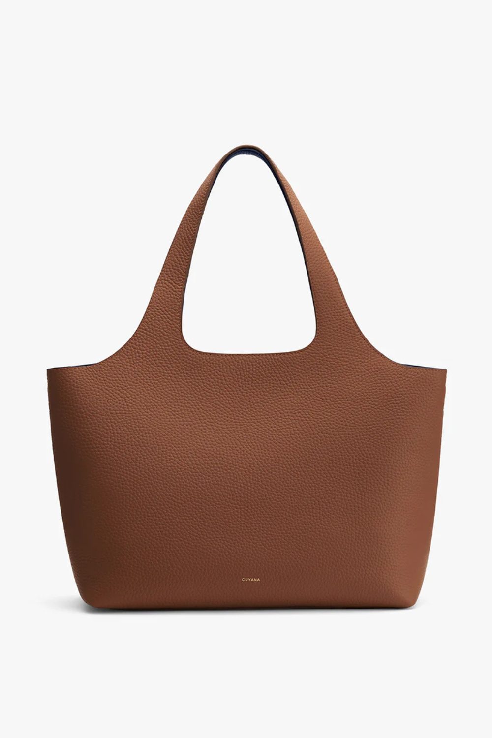 Classic brown leather tote in rich pebbled grain, elegant and practical. Timeless Valentine’s Gifts She’ll Love for daily use.