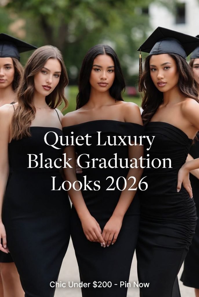 black graduation dress