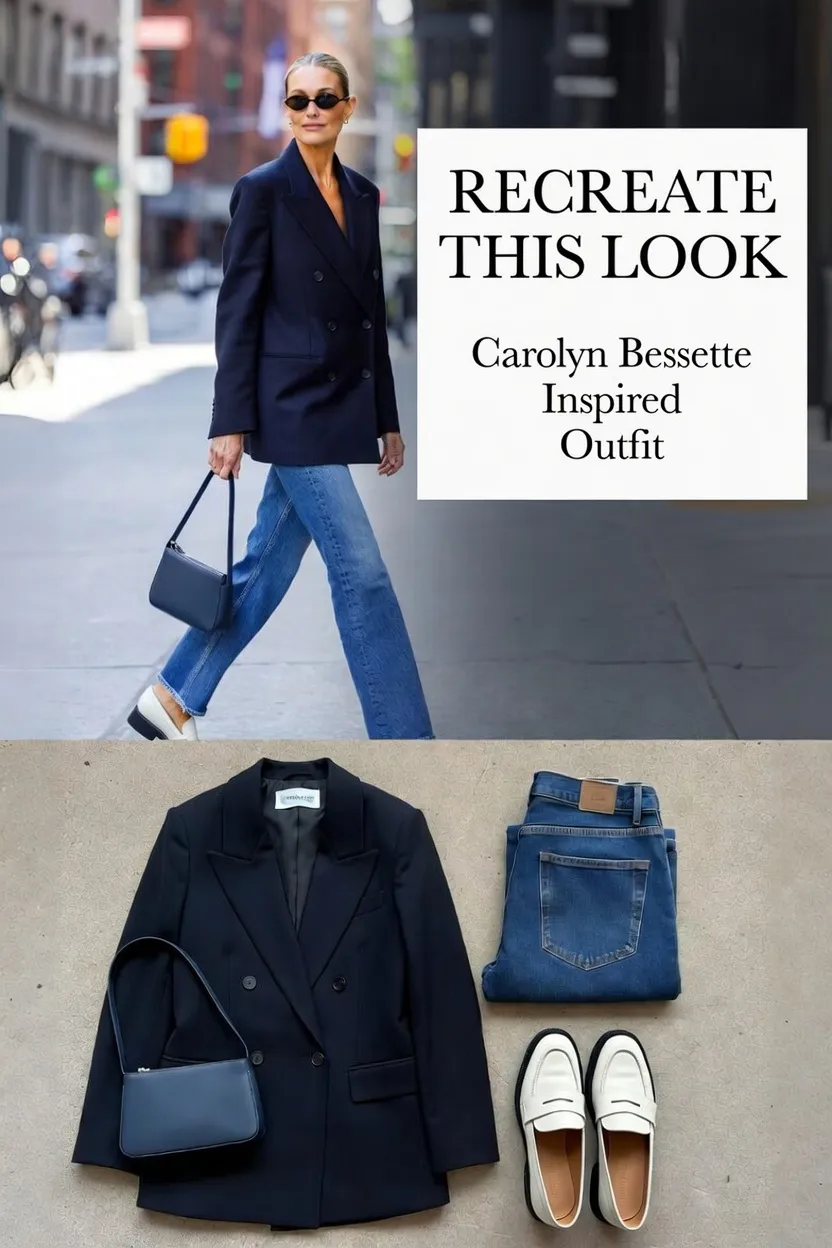 carolyn bessette style outfit idea