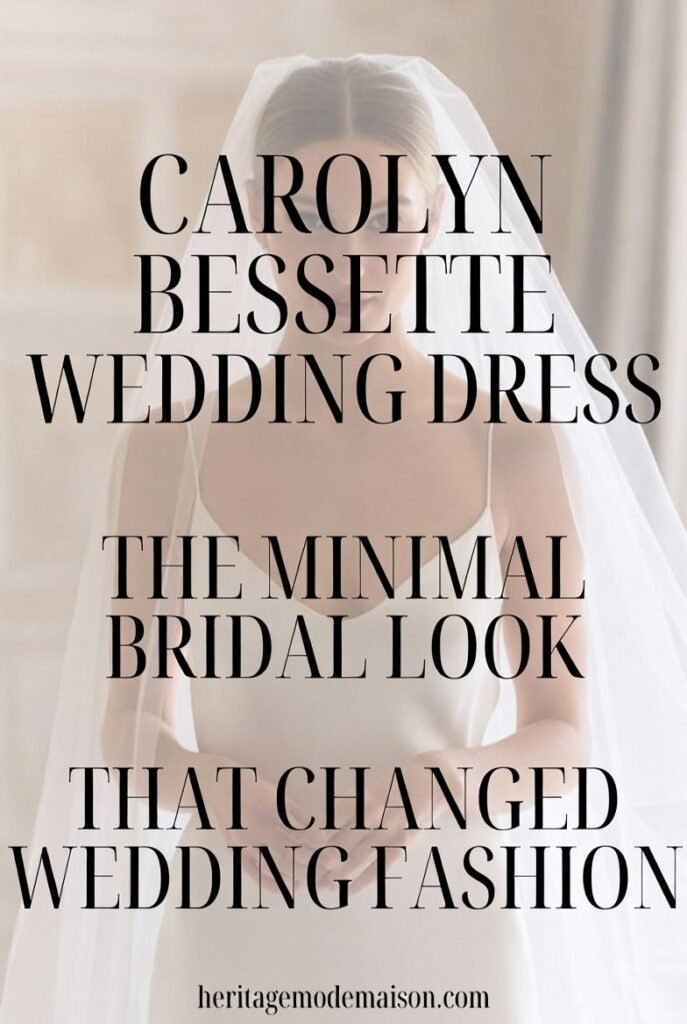 Carolyn Bessette wedding dress 