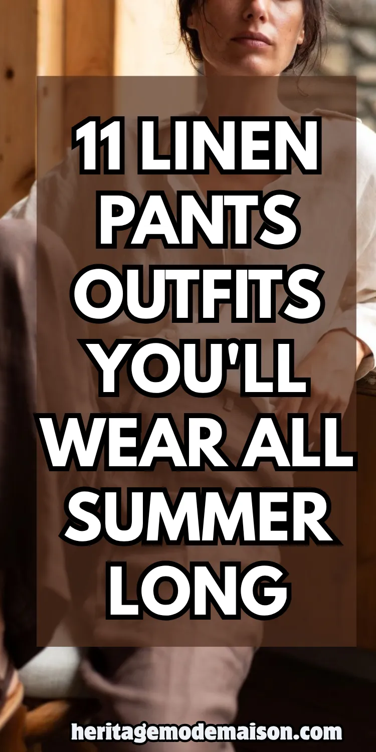 summer linen pants outfits
