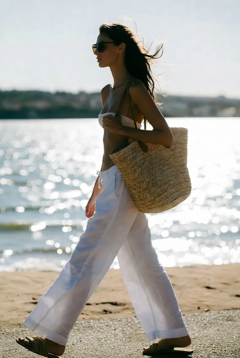 linen pants for poolside