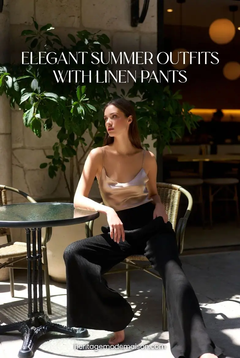 black linen pants