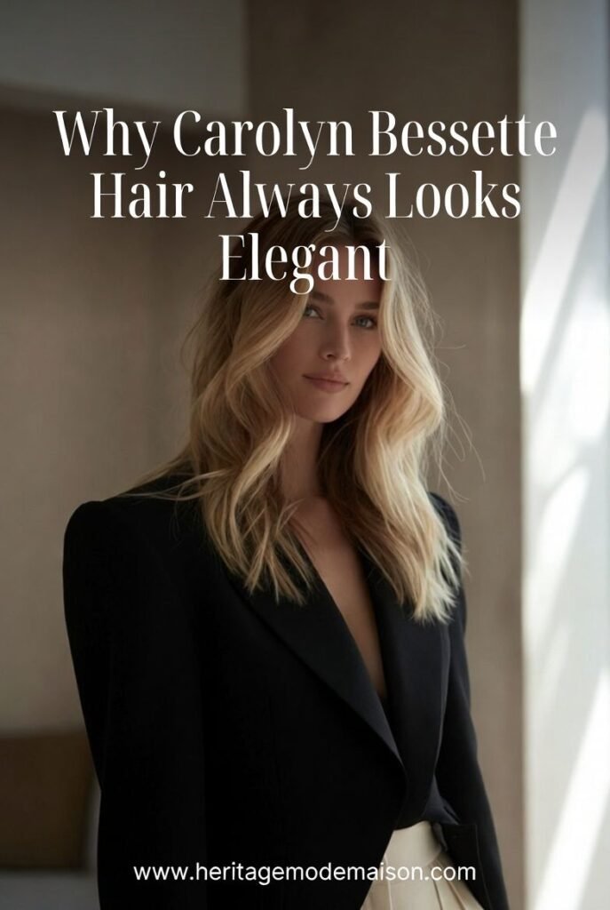 carolyn bessette hair soft blonde layers natural texture