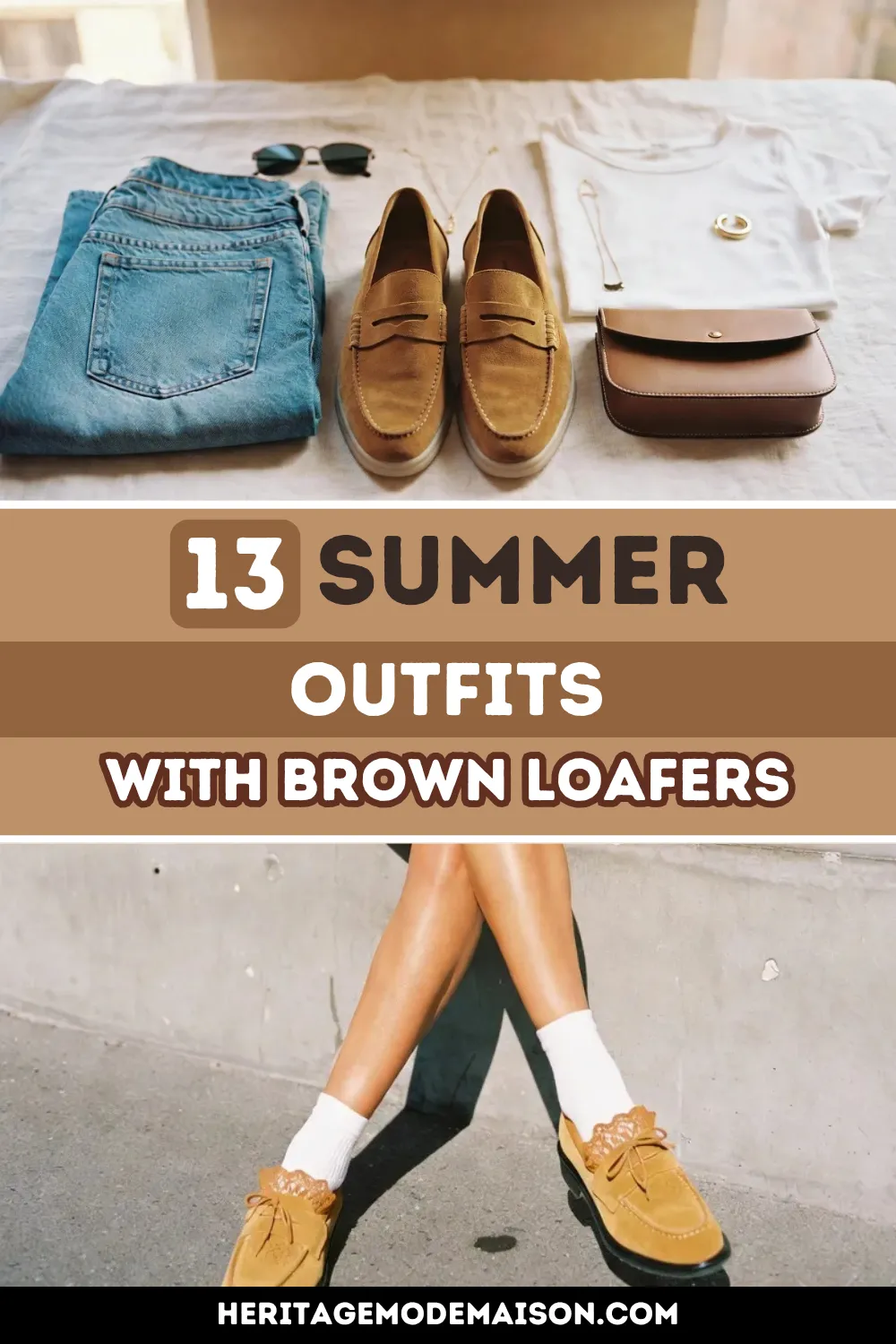 Brown Loafers Outfit Women