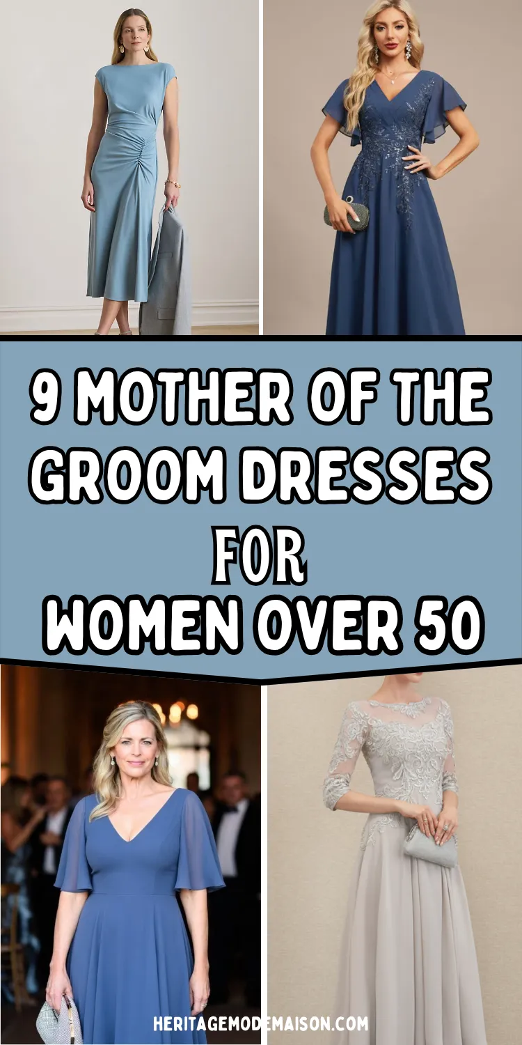 9 Chic Mother of the Groom Dresses for Women Over 50