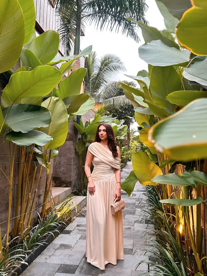 Elegant Ruched One-Shoulder Maxi
