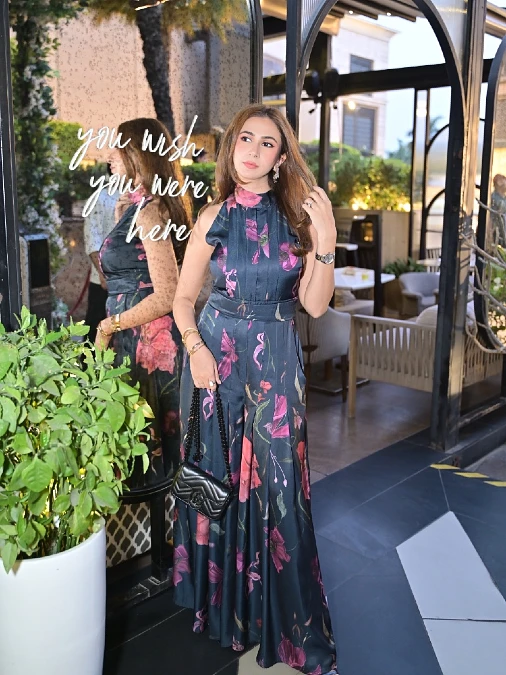Floral Halter Jumpsuit