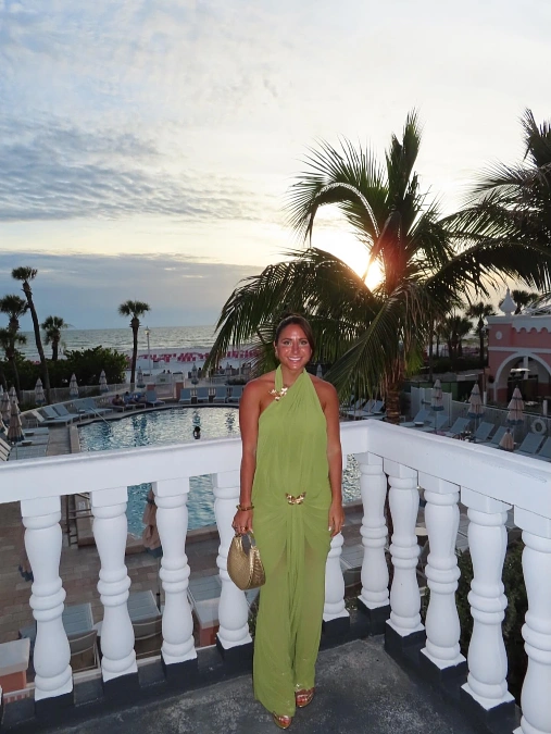 Lime Green Halter Maxi Dress
