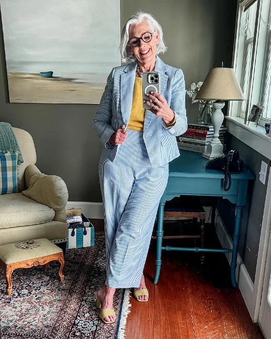 Seersucker Tailored Suit