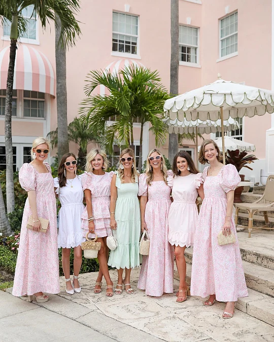 Pastel Smocked and Puff Sleeve Dresses