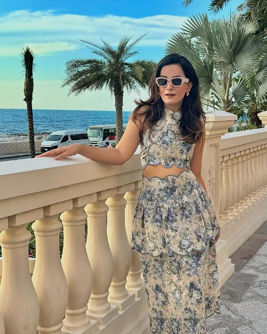 Scalloped Floral Two Piece Set