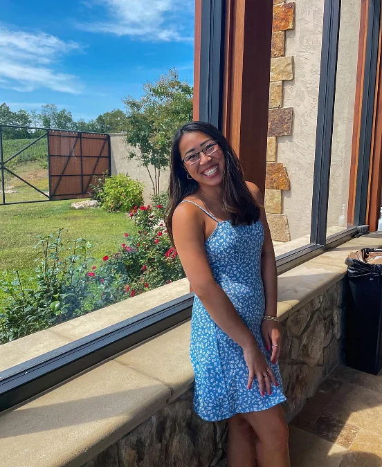 Blue Ditsy Floral Sundress