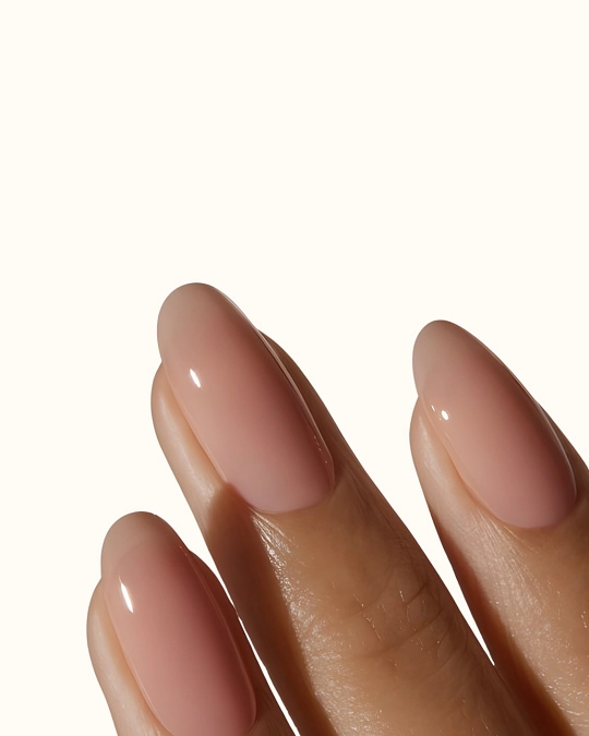 Soft Mocha Ombre Almond Nails
