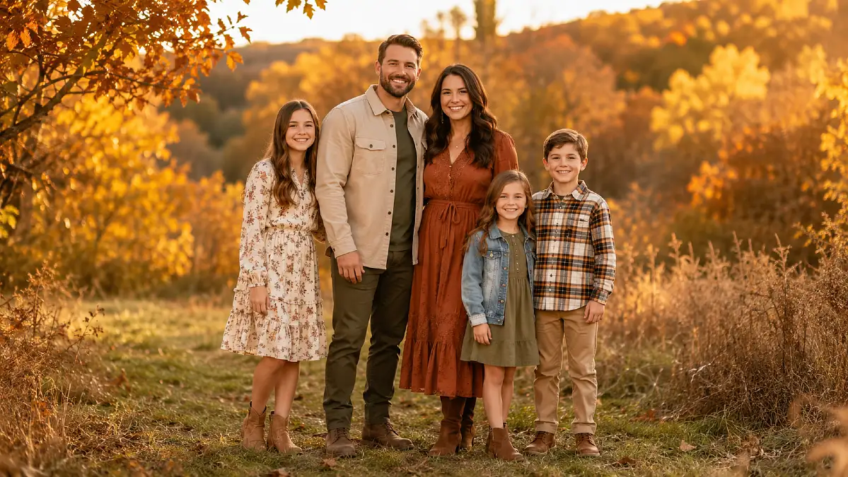17 Fall Family Photo Outfits That Coordinate (Not Match)