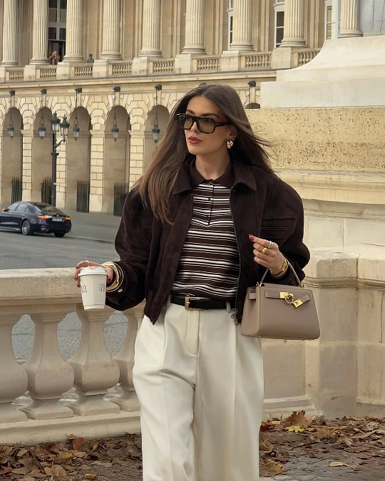 Chocolate Brown and Cream Tailoring