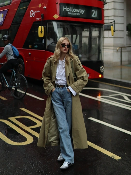 The Oversized Olive Trench Coat
