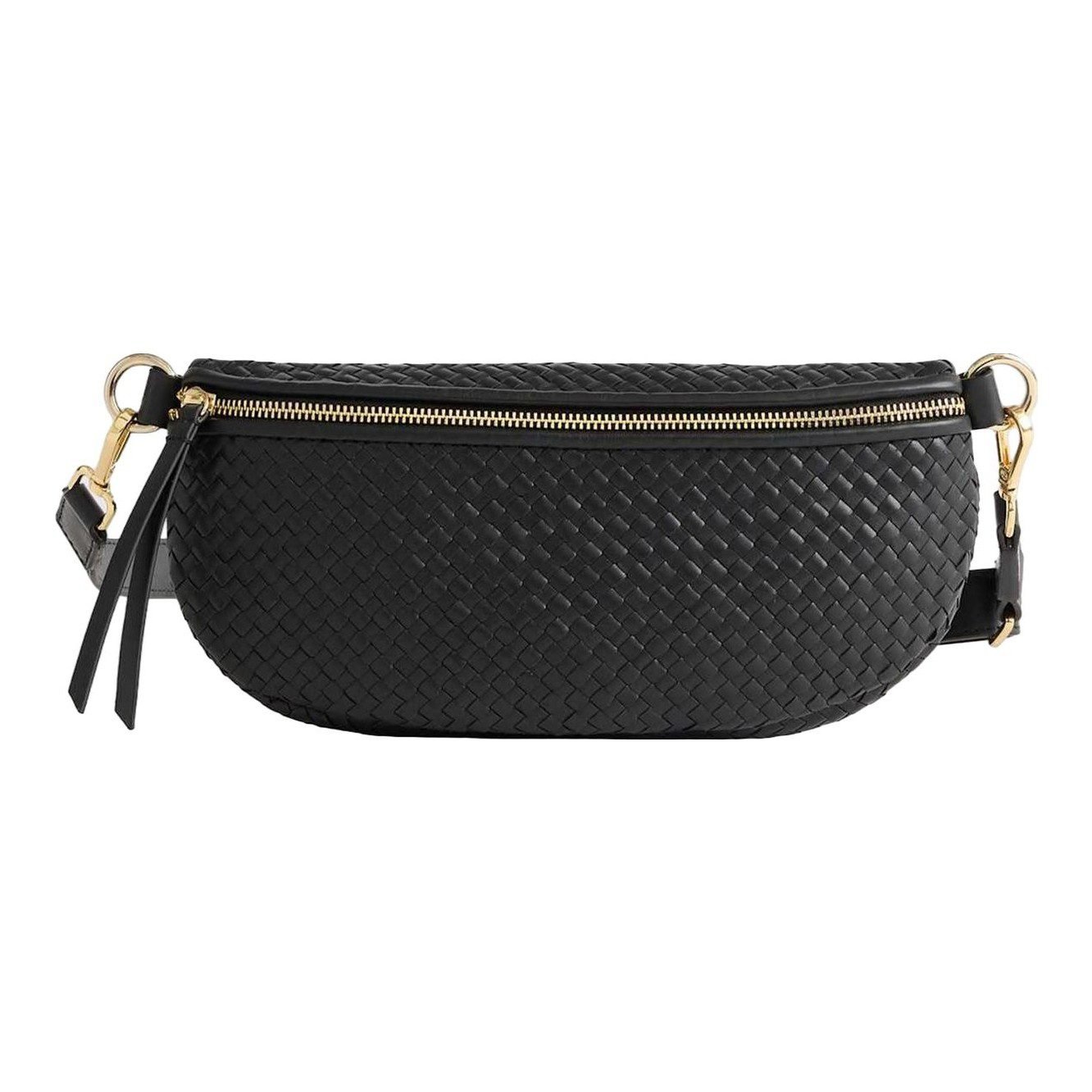 Italian Leather Handwoven Sling Bag