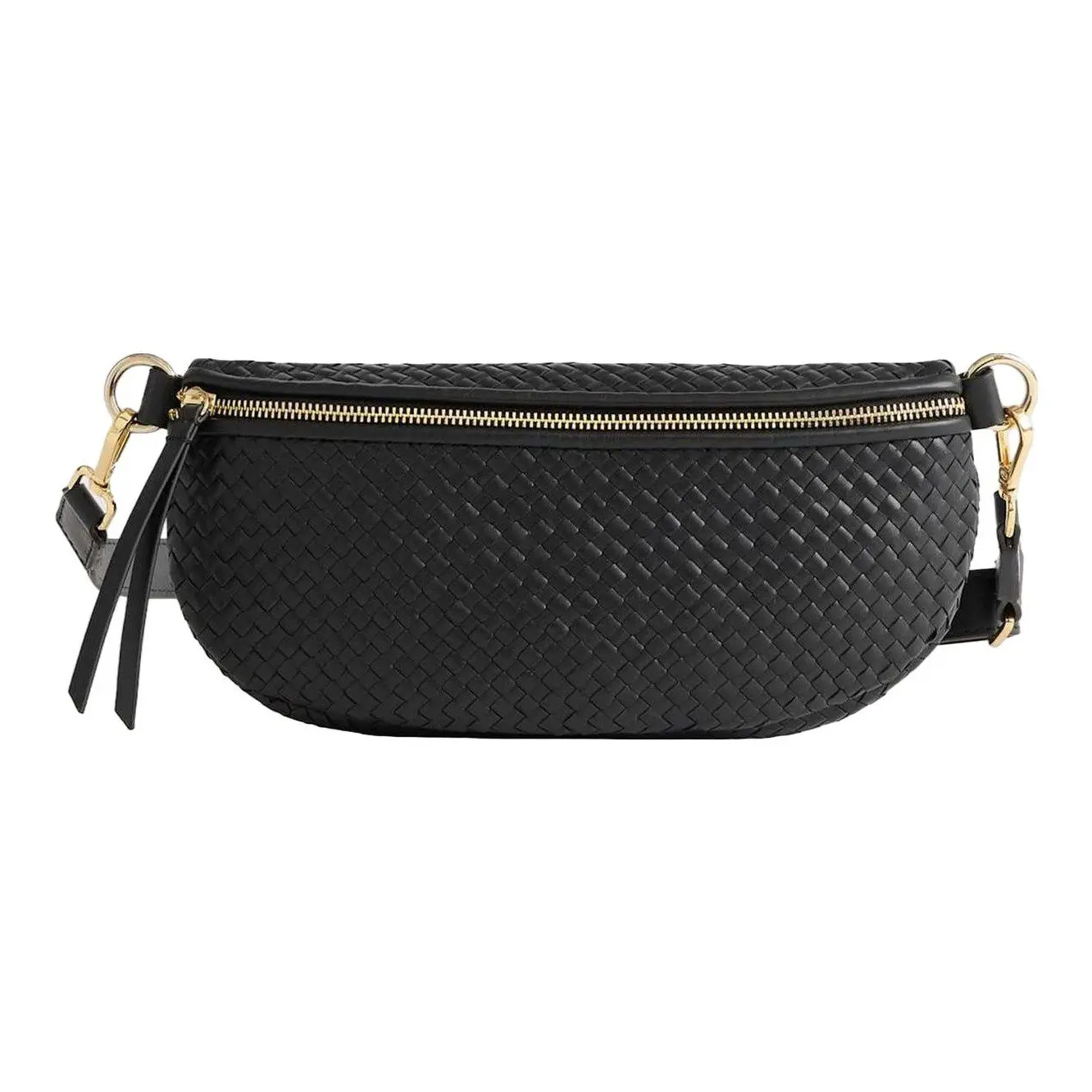 Italian Leather Handwoven Sling Bag