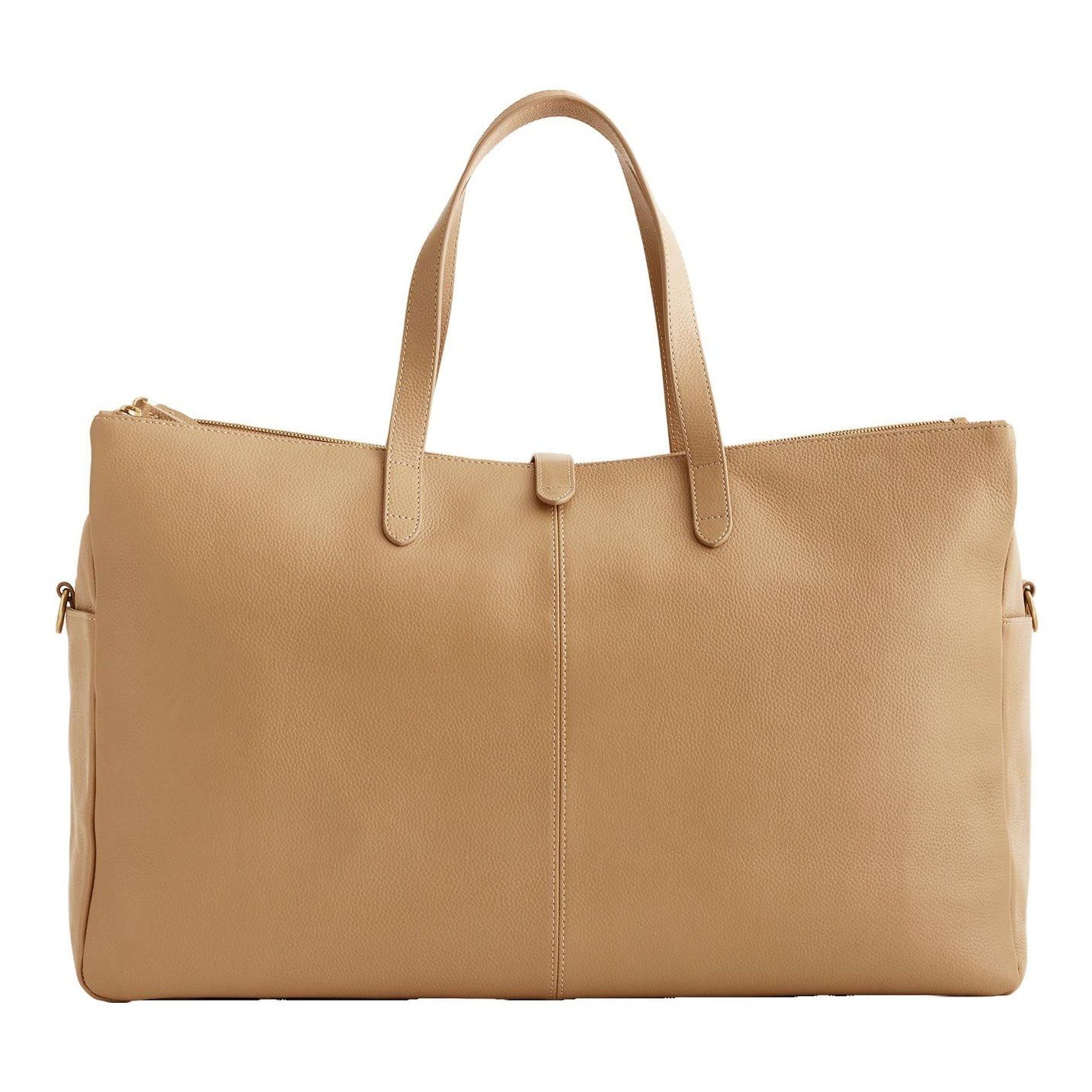 Italian Leather Triple Compartment Weekender