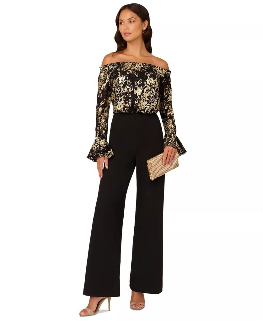modern mother of the groom jumpsuit for a rehearsal dinner.