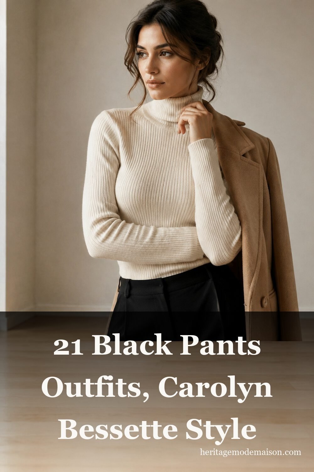 21 Black Pants Outfits, Carolyn Bessette Style