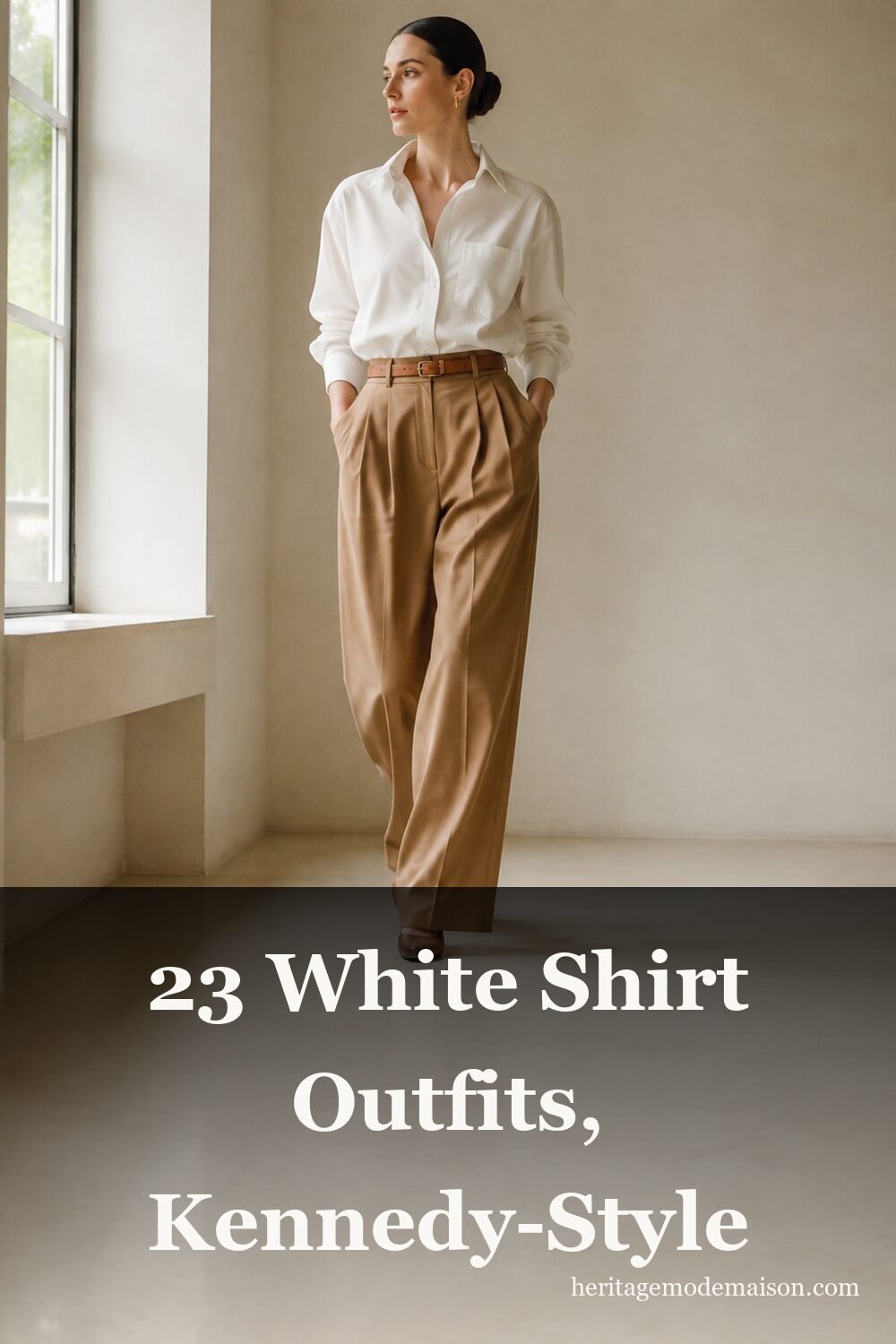23 White Shirt Outfits, Kennedy-Style