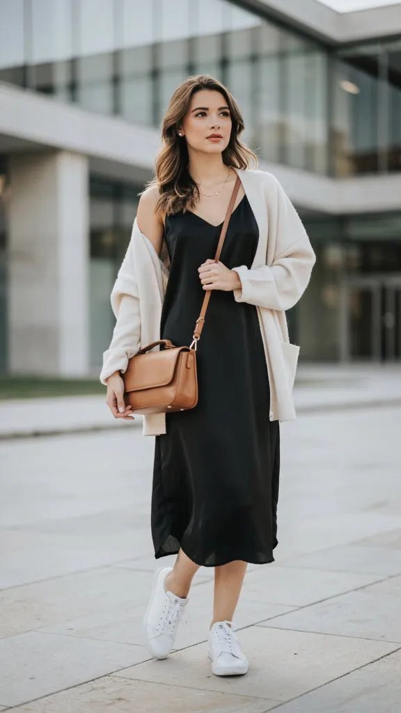 7. The Effortless Dress and Sneakers Pairing Everyone Needs