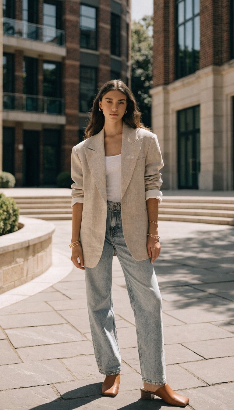 5. The Blazer and Jeans Combo That Never Gets Old