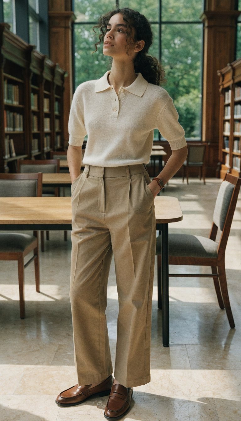8. The Polished Polo Shirt Look That's Surprisingly Versatile