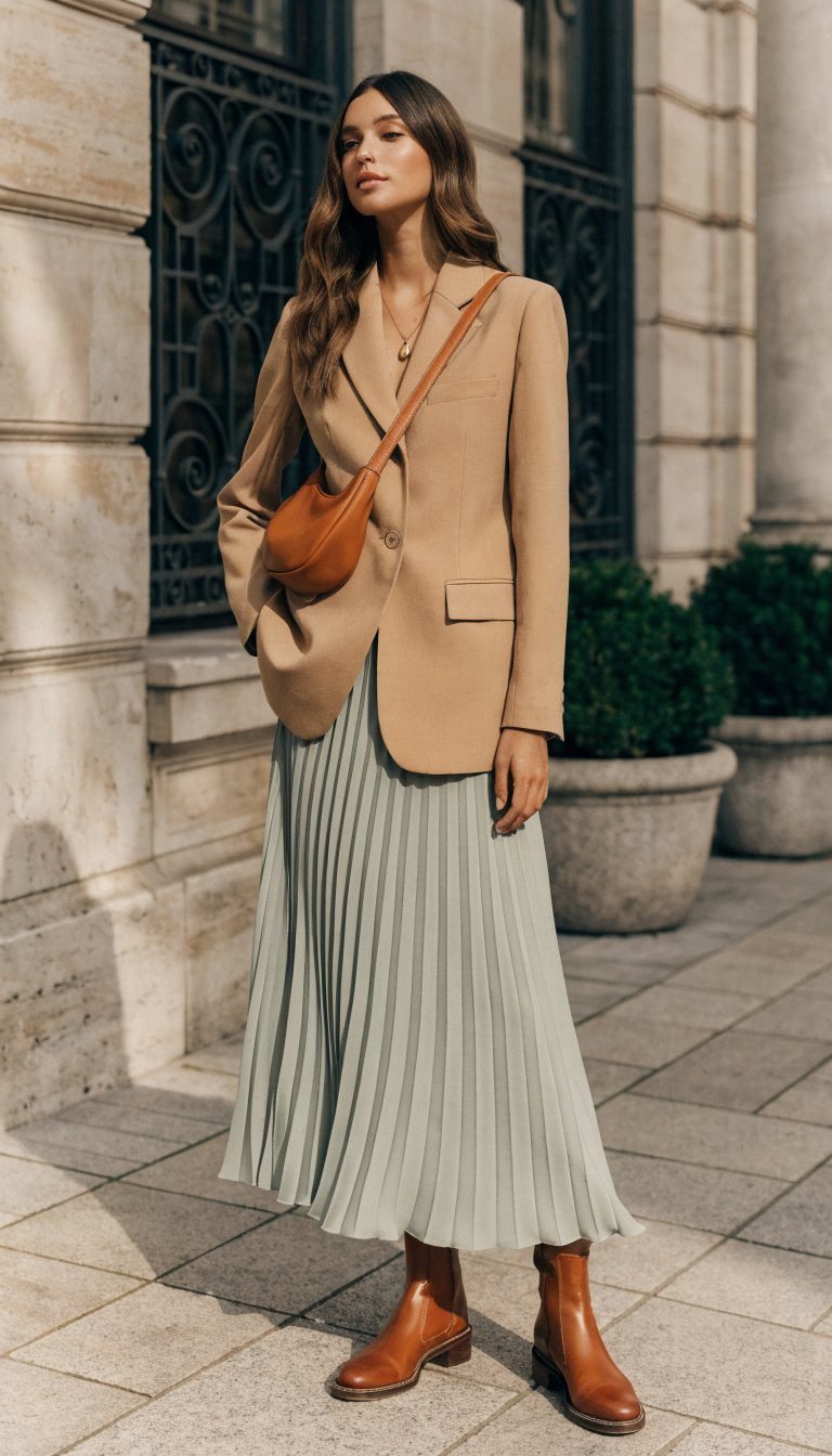 3. The Blazer And Boots Combination That Never Fails
