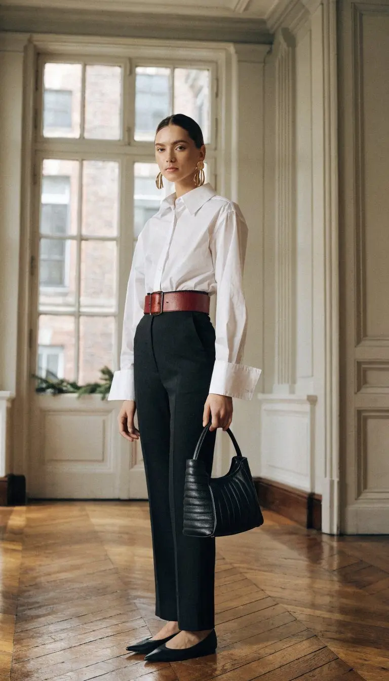 10. The White Shirt and Trousers Power Move