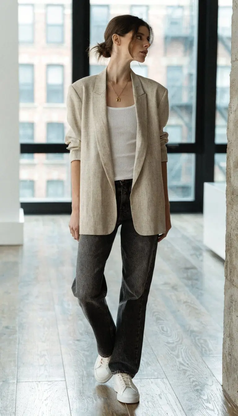 2. The Tailored Blazer Magic That Makes Everything Look Intentional