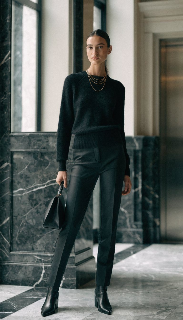 5. The All-Black Everything With A Luxe Twist