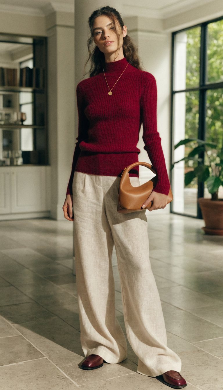 9. The Burgundy Luxe Moment