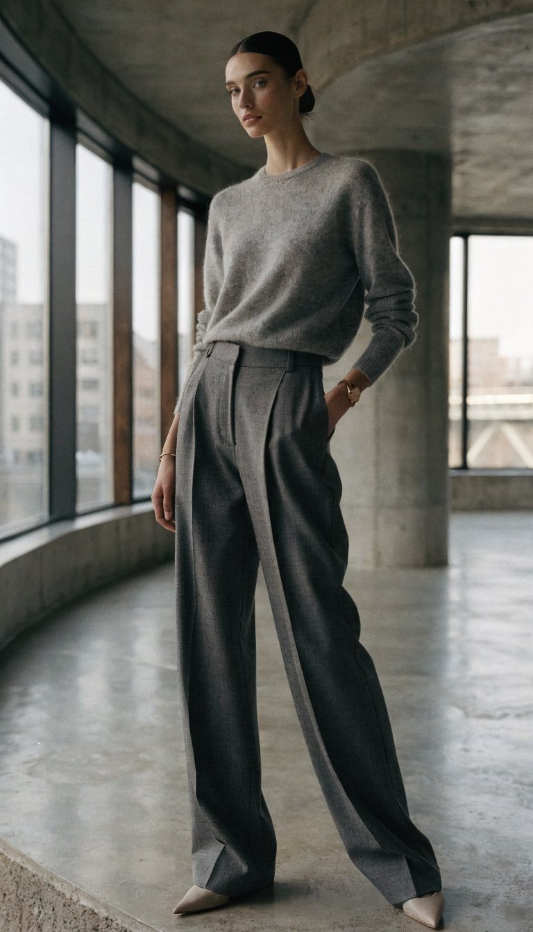 17. The Gray Knit Minimalist