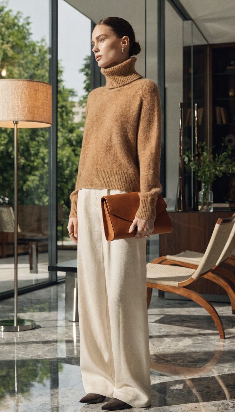 15. The Caramel and Cream Color Block