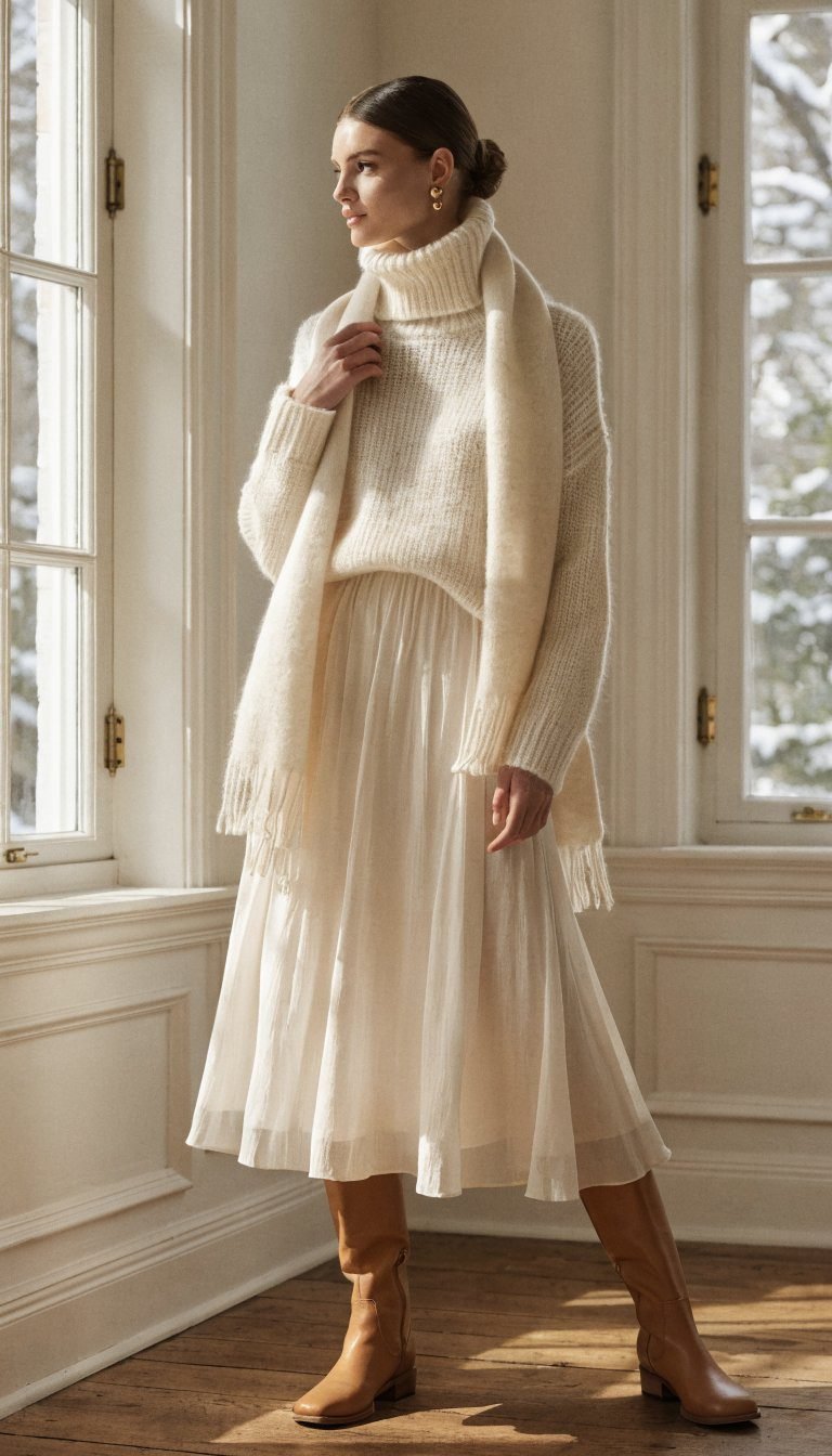 3. The Ivory and Gold Combo That Feels Like A Winter Fairytale